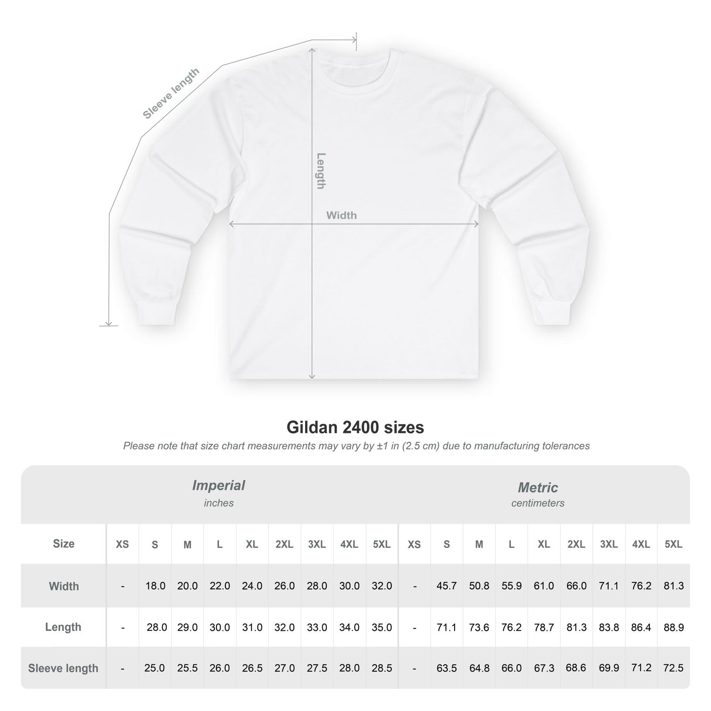 GONAF Unisex Ultra Cotton Long Sleeve Tee